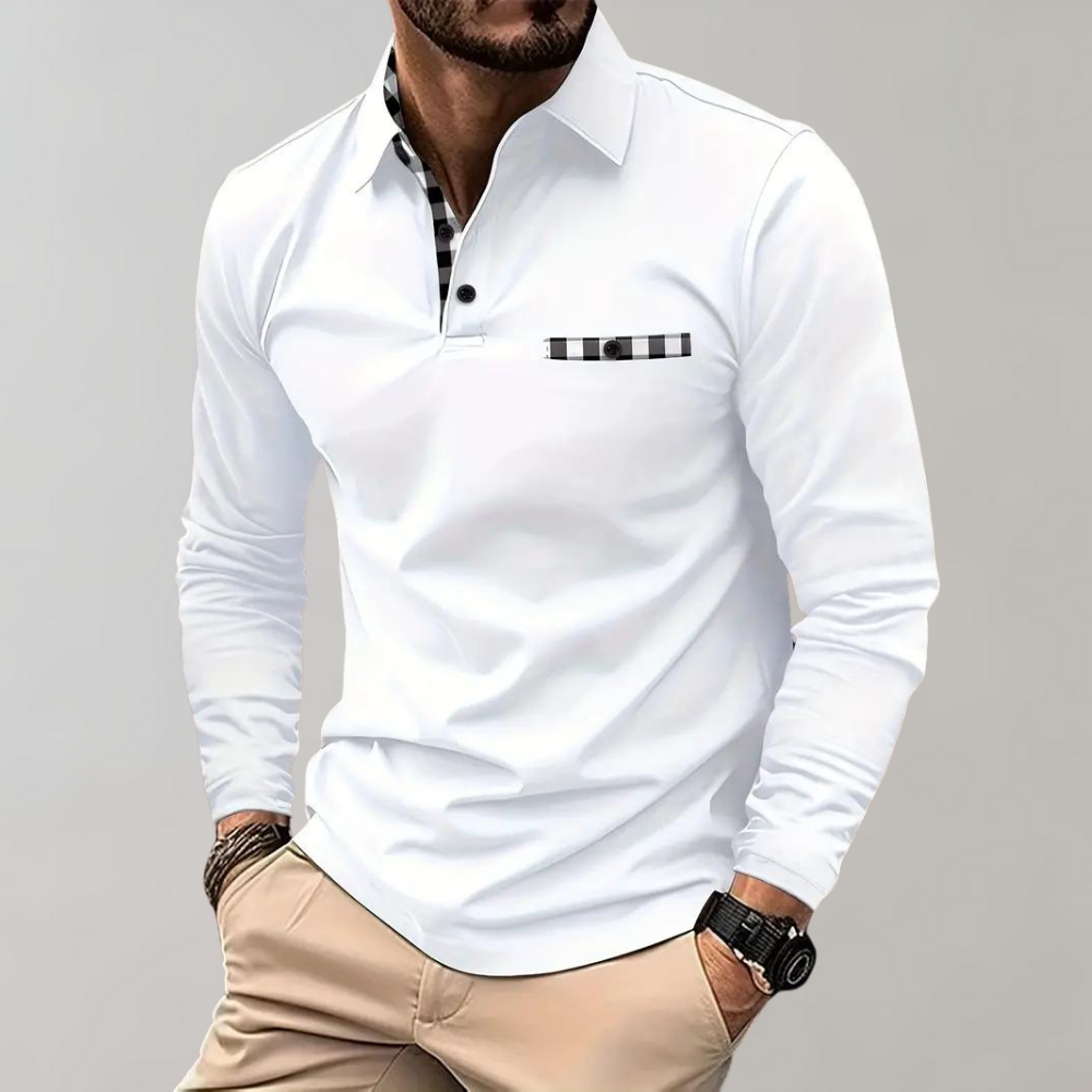 Langærmet T Shirt Herre Casual Stil 9