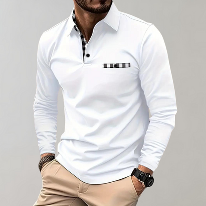 Langærmet T Shirt Herre Casual Stil 9