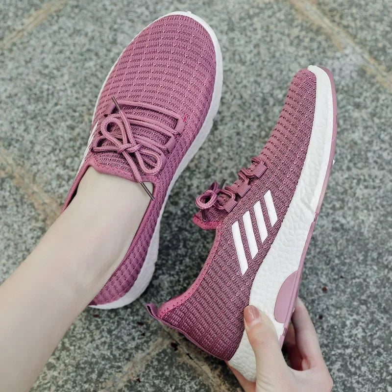 Løbesko Dame Letvægts Mesh Sporty Træningssko 3