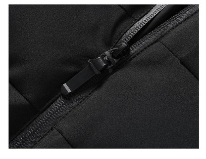 Herre Vindjakke Lang Komfortabel Polyester til Udendørs Aktiviteter-4