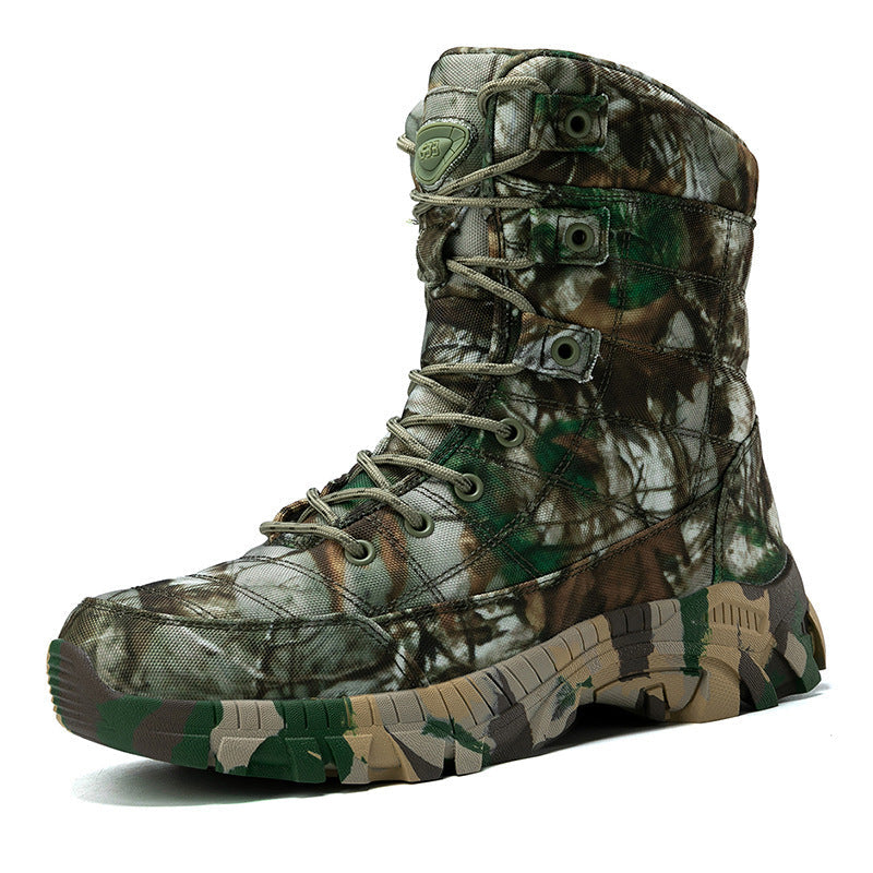 Mænd Militærstøvler Høj Sål Camouflage 5