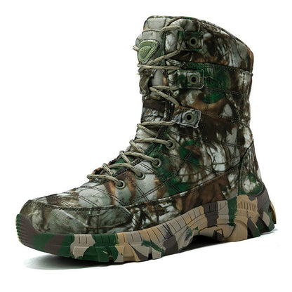 Mænd Militærstøvler Høj Sål Camouflage 5