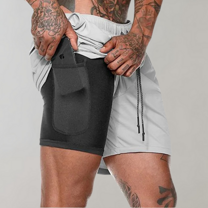 Mænds 2-i-1 Fitness Shorts 5