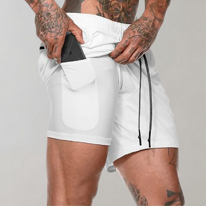 Mænds 2-i-1 Fitness Shorts 9