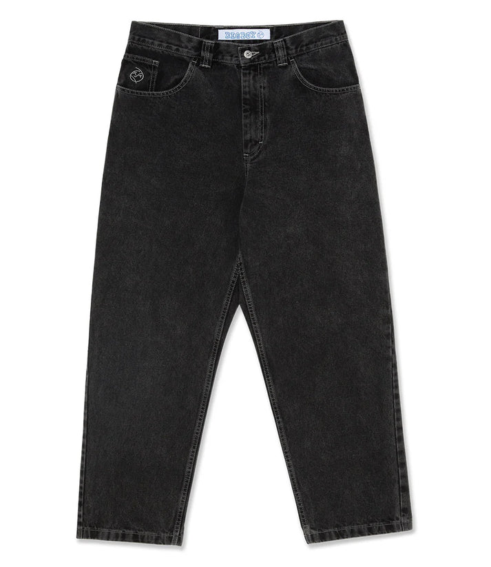 Mænds Afslappede Denimbukser Bred Ben Stil 1
