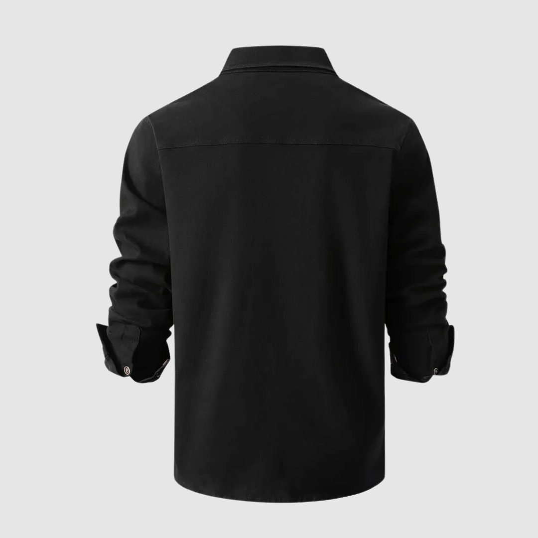 Mænds Arbejds Skjorte Casual Stil 6