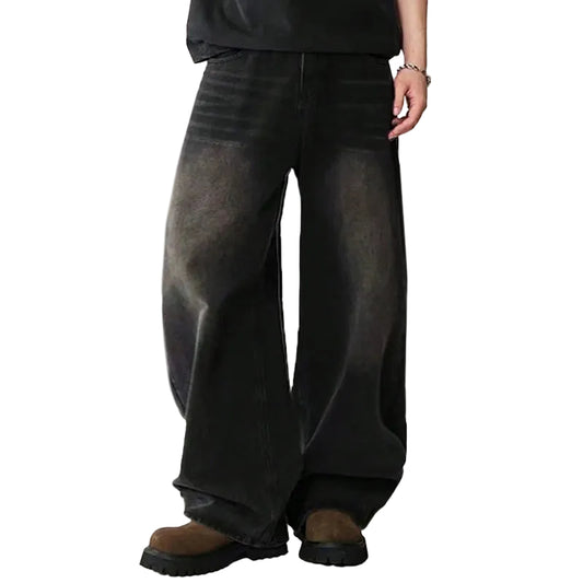 Mænds Baggy Jeans med Bred Benform 0