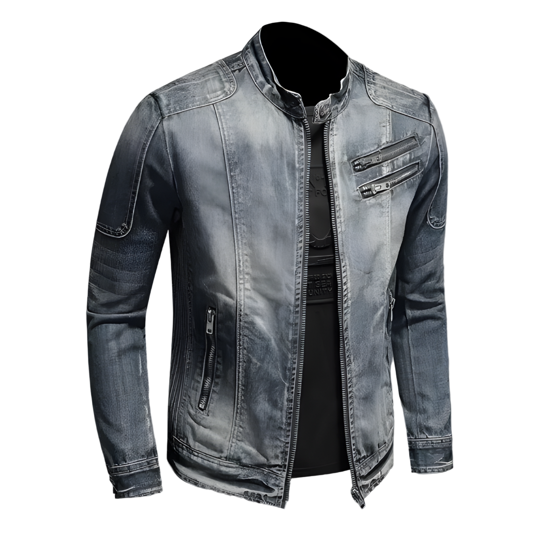 Mænds Biker Jakke Denim Stil 0