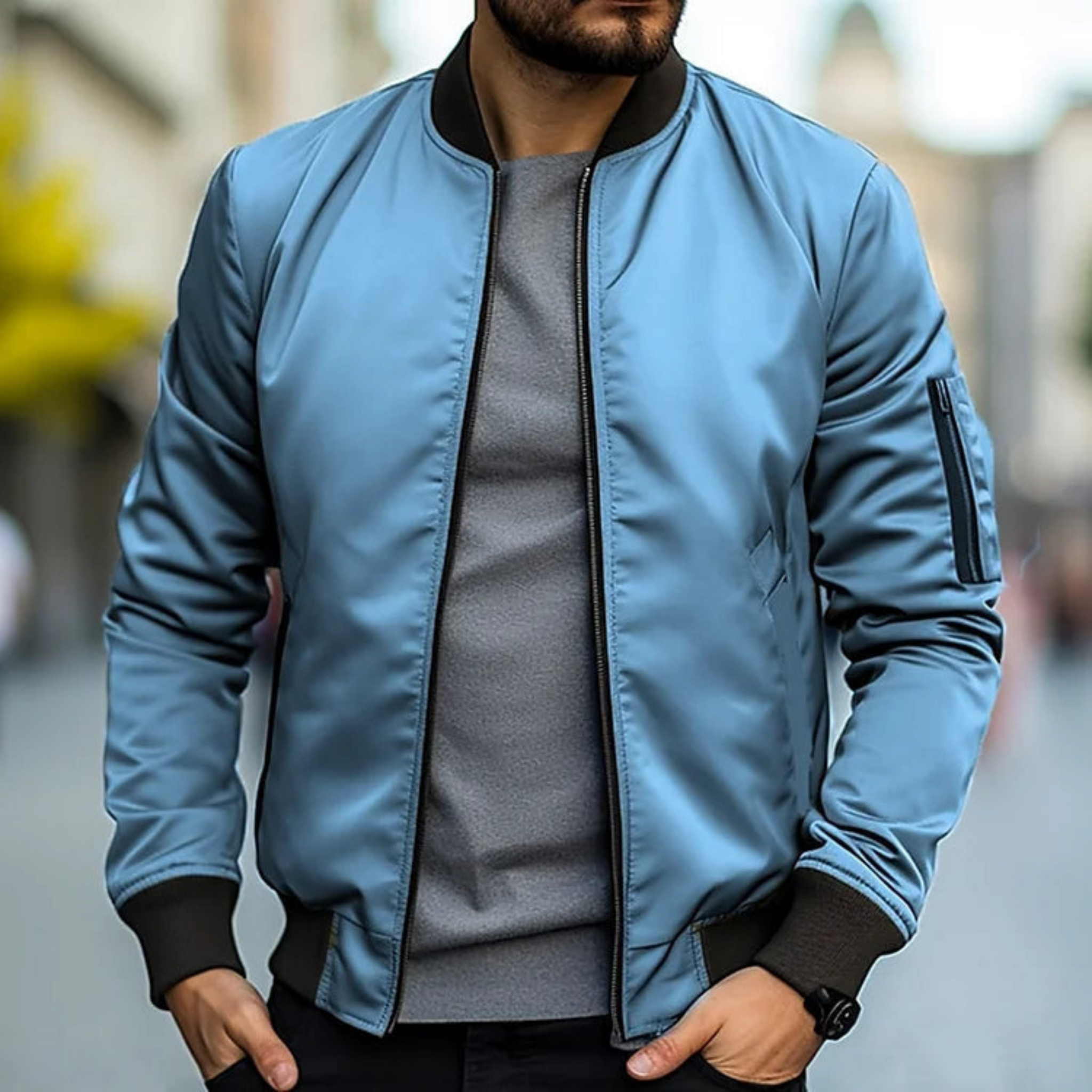 Mænds Bomberjakke Urban Stil 2