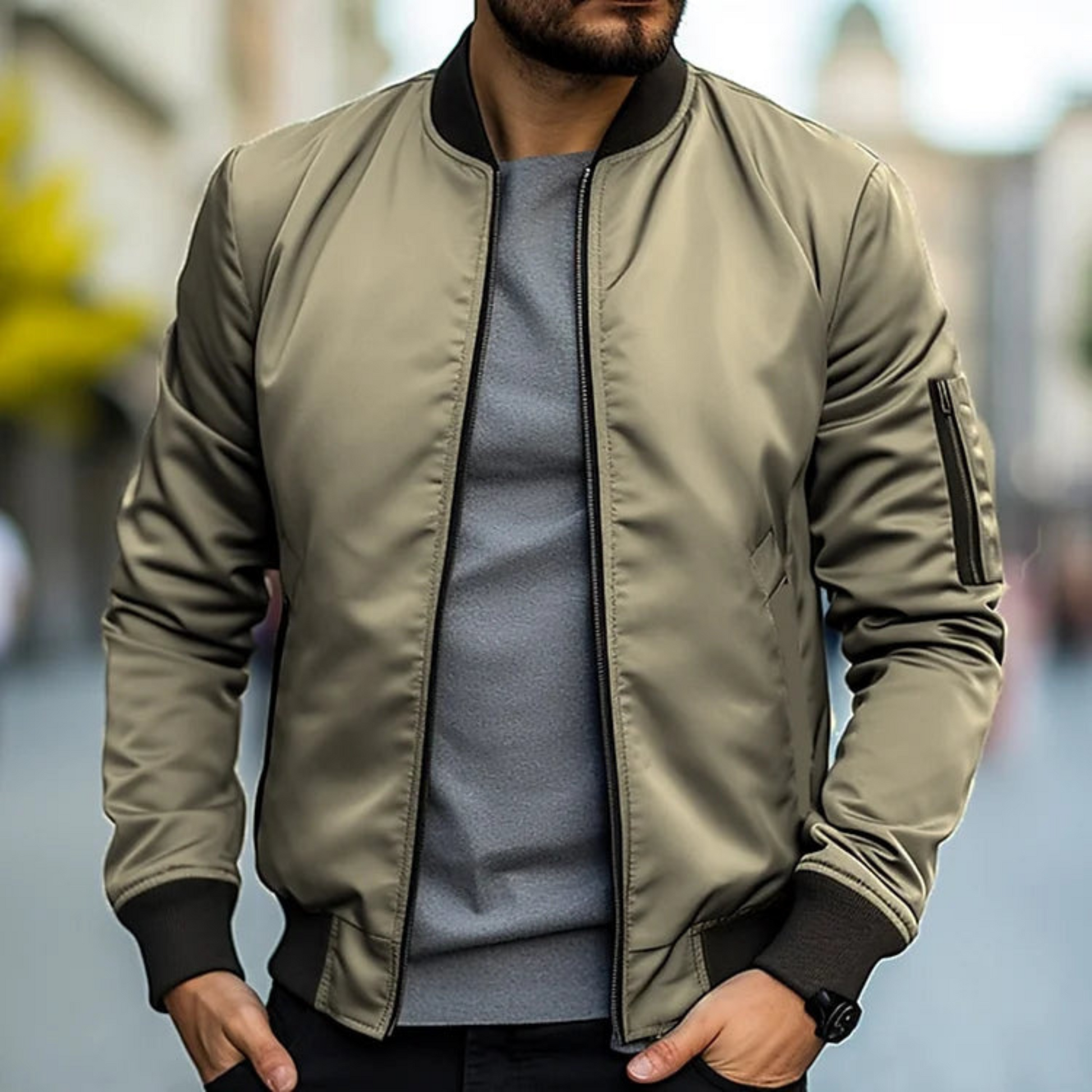 Mænds Bomberjakke Urban Stil 3