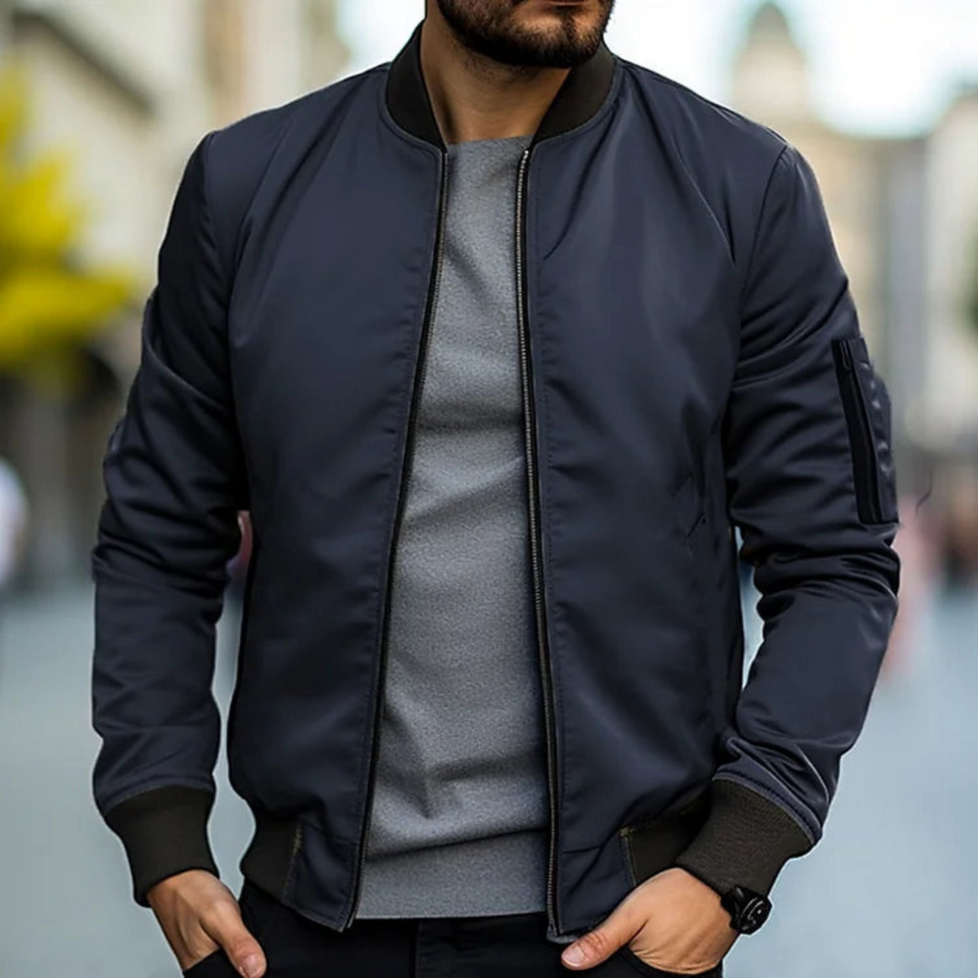 Mænds Bomberjakke Urban Stil 4