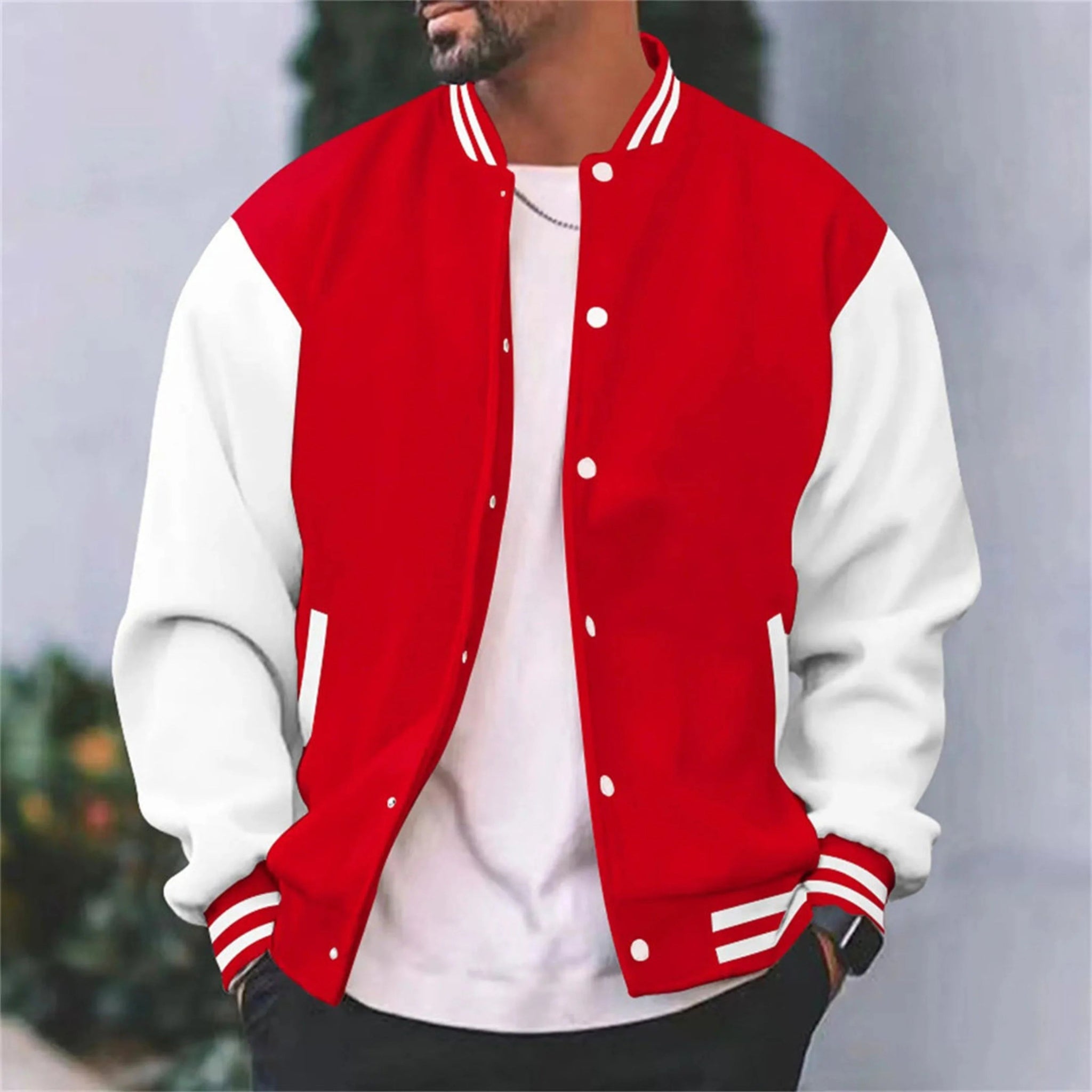 Mænds Bomberjakke Varsity Stil 4