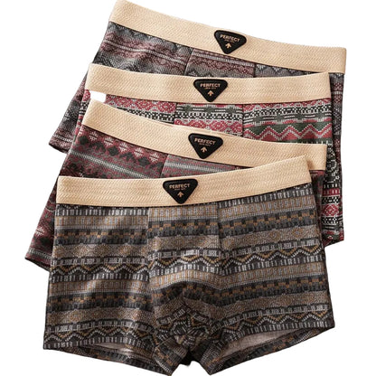 Mænds Boxerbukser Geometrisk Design Tæt Pasform 0