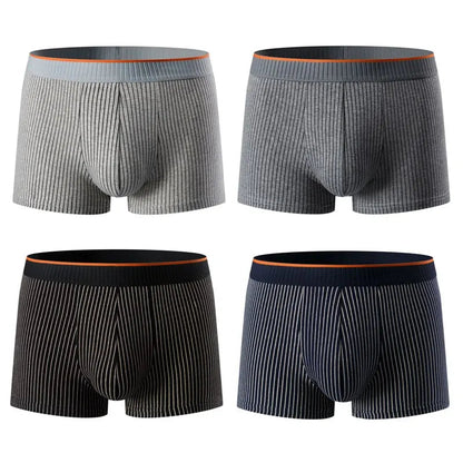 Mænds Boxershorts med Ribbet Design 4