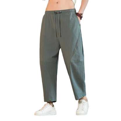 Mænds Bukser Tapered Casual Stil 0