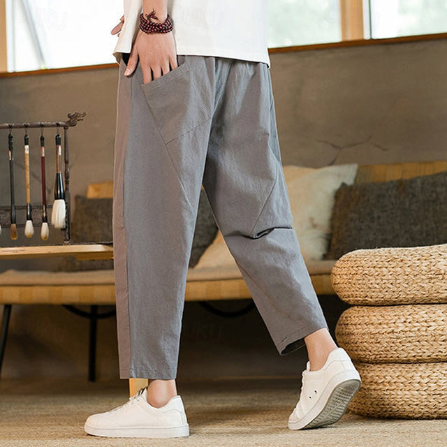 Mænds Bukser Tapered Casual Stil 2