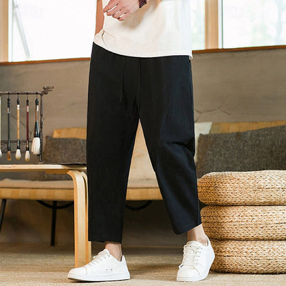 Mænds Bukser Tapered Casual Stil 4