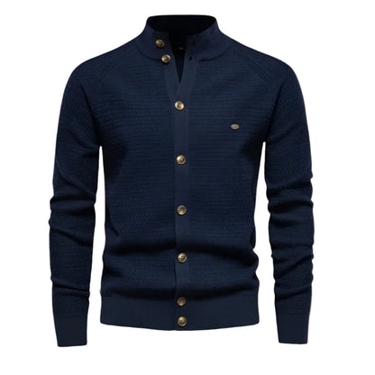 Mænds Cardigan Klassisk Design Knap-Front 0