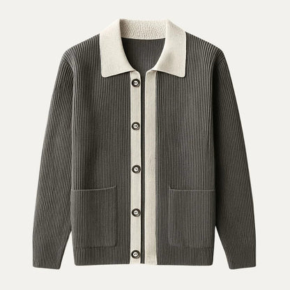 Mænds Cardigan med Lommer 2