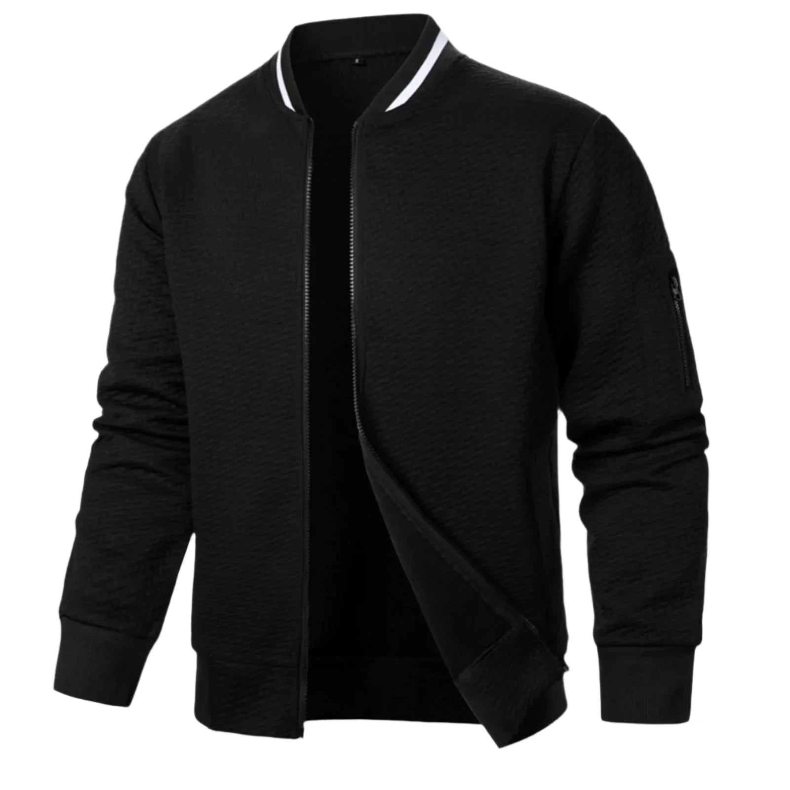 Mænds Cardigan med Lynlås Casual Stil 0