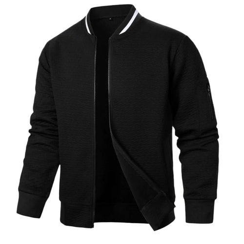 Mænds Cardigan med Lynlås Casual Stil 0