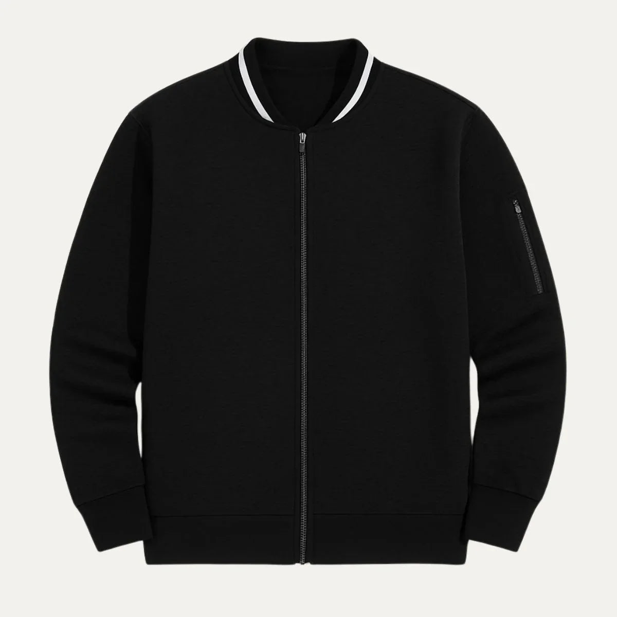 Mænds Cardigan med Lynlås Casual Stil 3