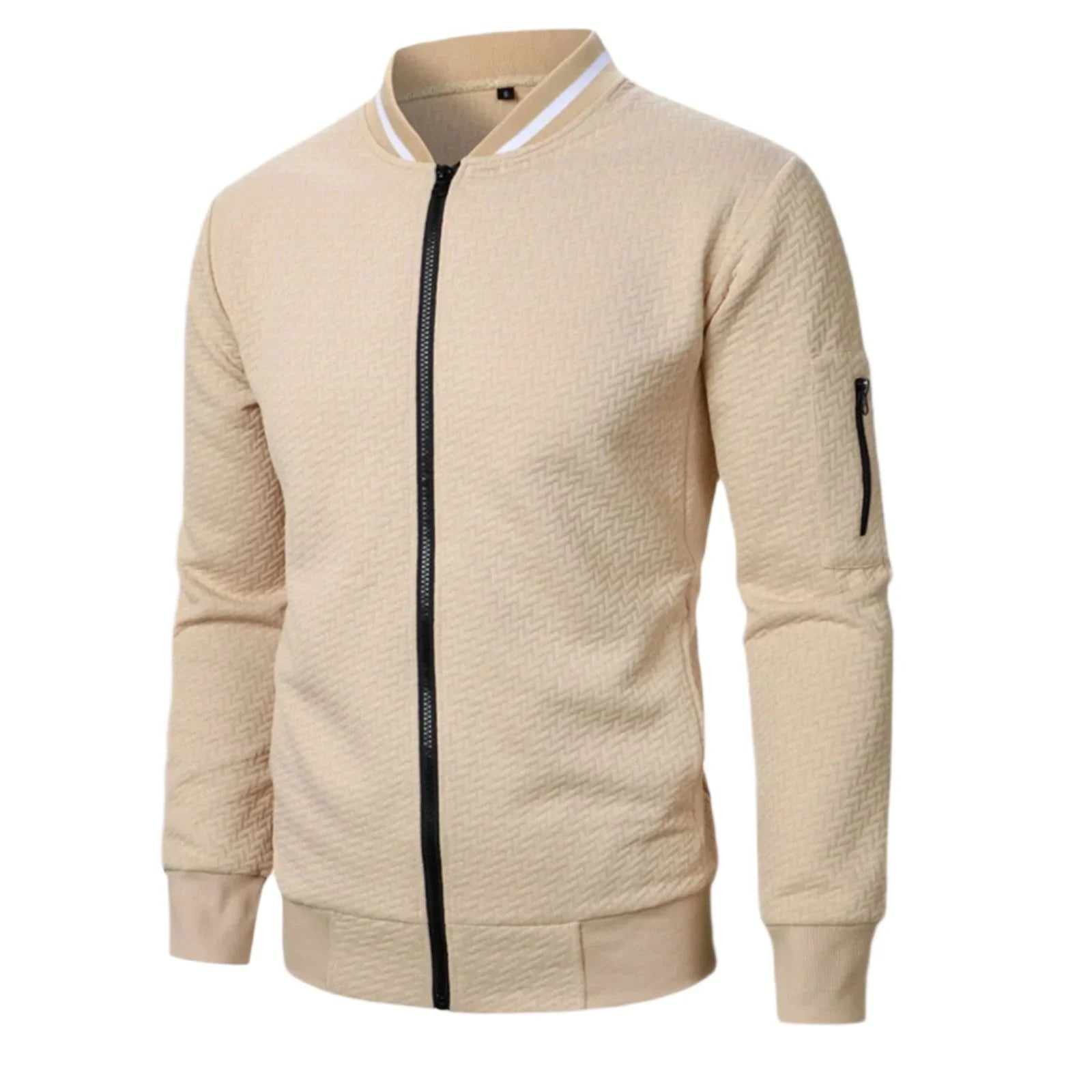 Mænds Cardigan med Lynlås Casual Stil 5