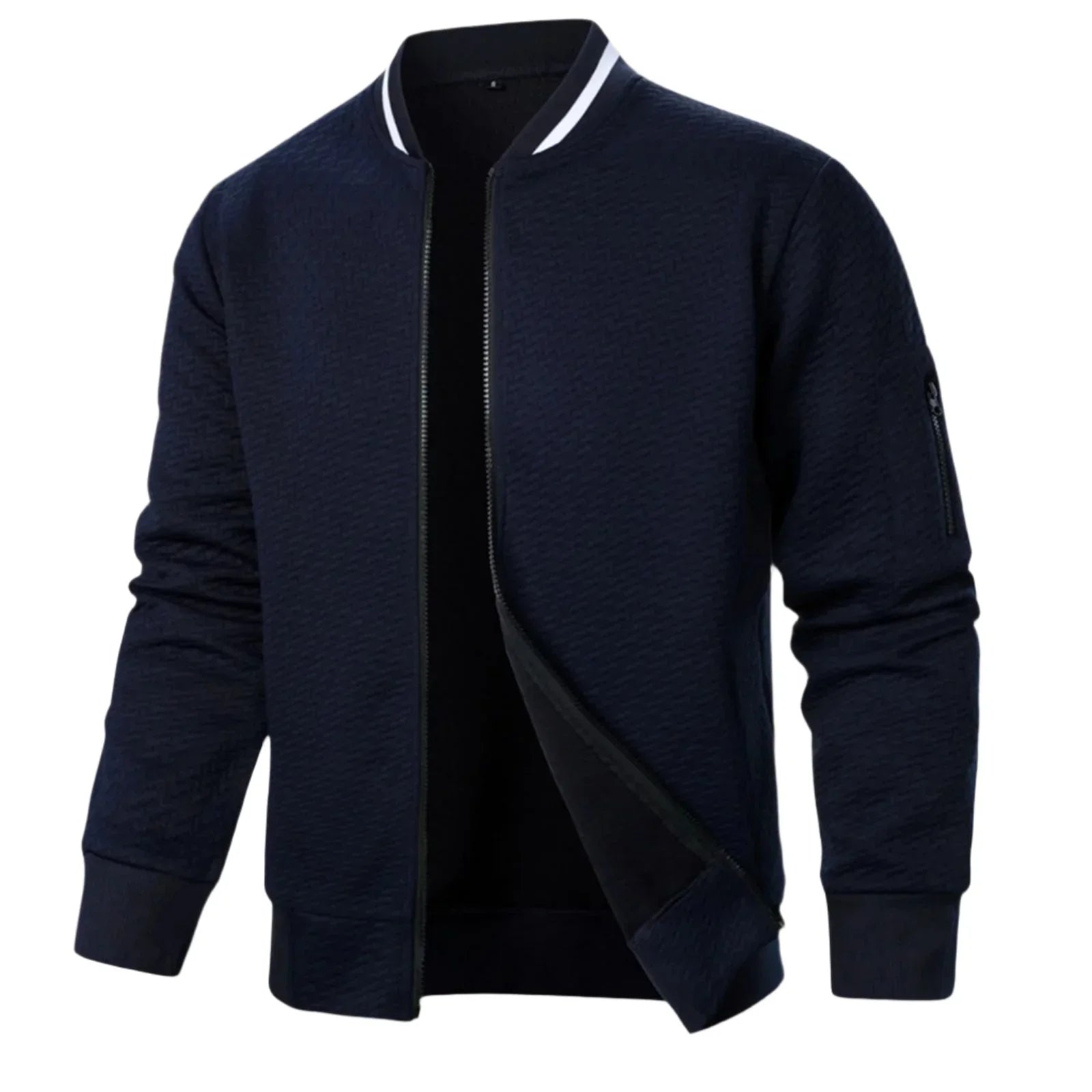 Mænds Cardigan med Lynlås Casual Stil 7