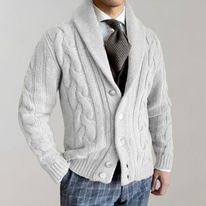 Mænds Cardigan med Revers 1