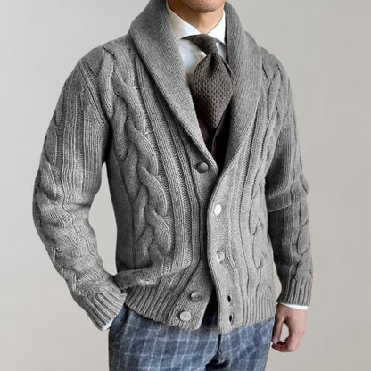 Mænds Cardigan med Revers 2