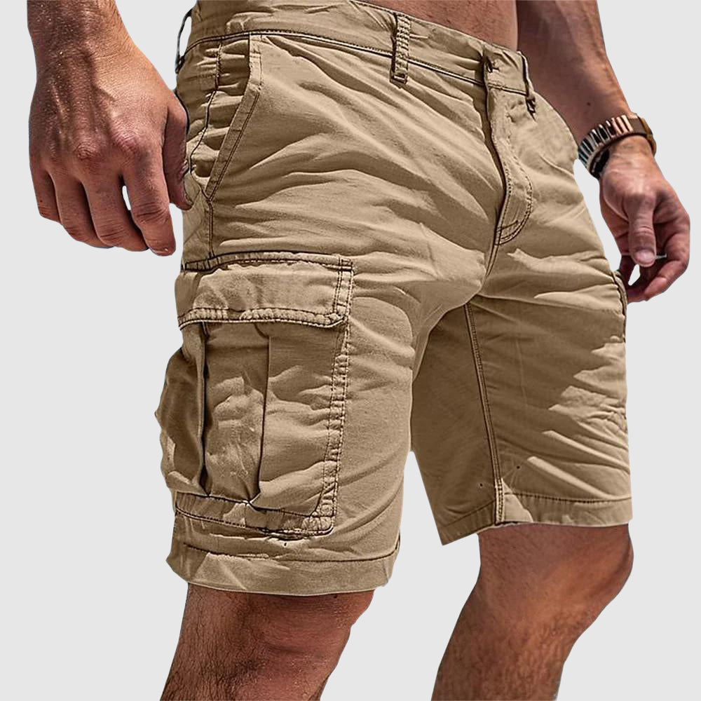 Mænds Cargo Bermuda Shorts Knælængde Med Praktiske Lommer 3