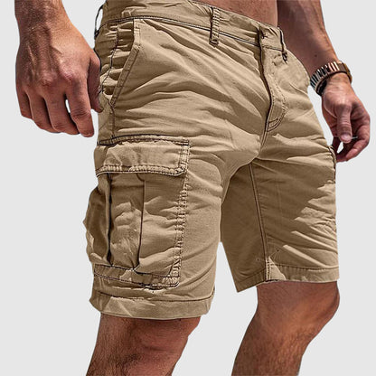 Mænds Cargo Bermuda Shorts Knælængde Med Praktiske Lommer 3