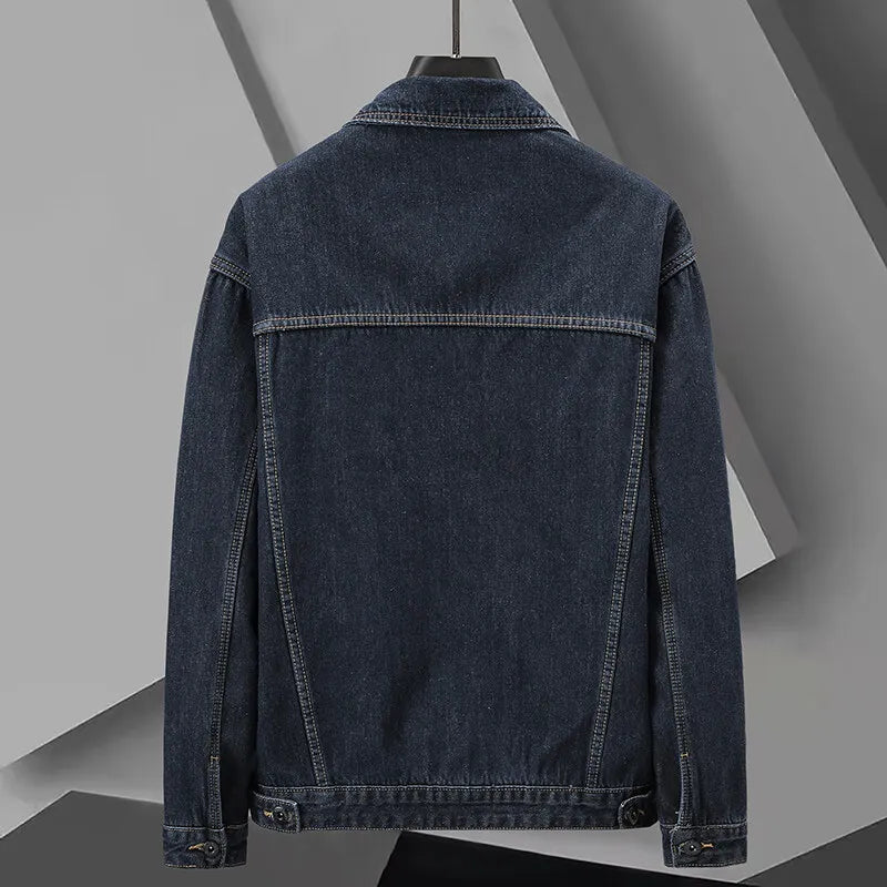 Mænds Cargo Denimjakke Boxy Stil 1