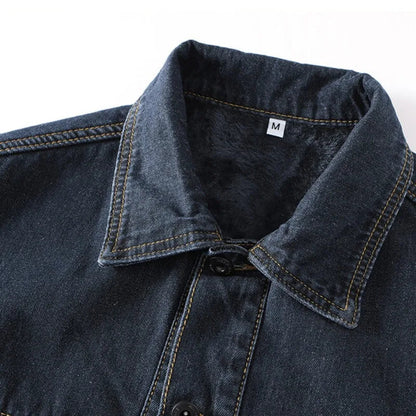 Mænds Cargo Denimjakke Boxy Stil 2