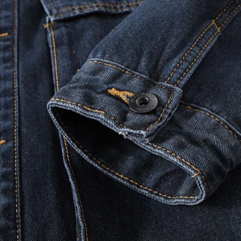 Mænds Cargo Denimjakke Boxy Stil 3