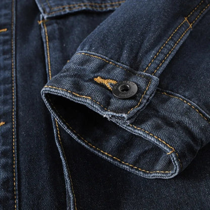 Mænds Cargo Denimjakke Boxy Stil 3