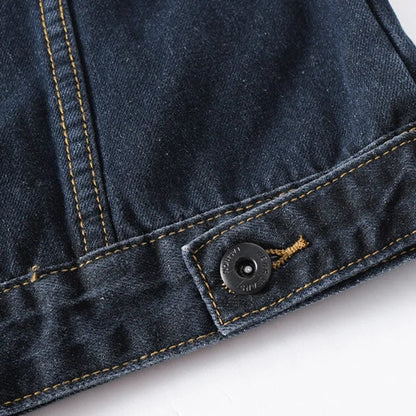 Mænds Cargo Denimjakke Boxy Stil 5