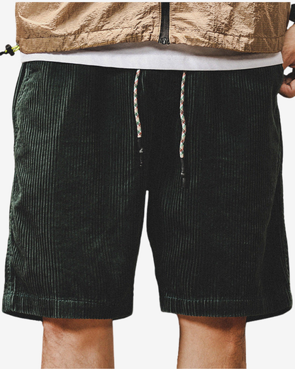 Mænds Casual Corduroy Shorts Med Afslappet Pasform 5