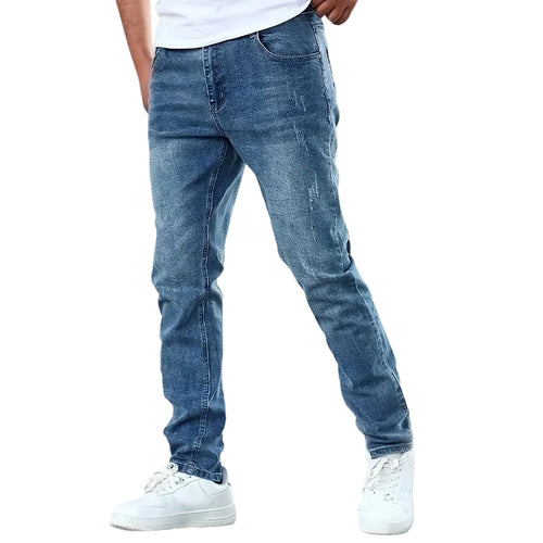Mænds Casual Jeans Lige Ben 0