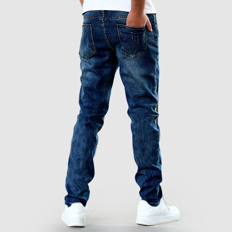 Mænds Casual Jeans Lige Ben 4