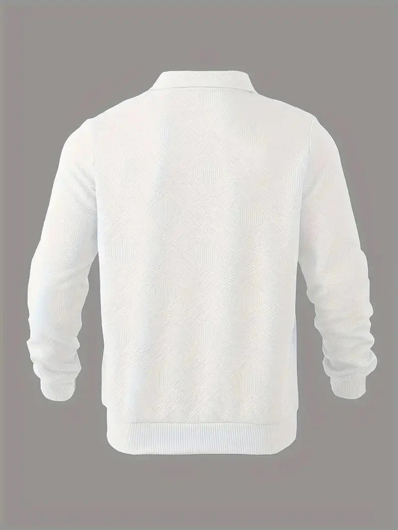 Mænds Casual Shirt Med Rund Hals 6