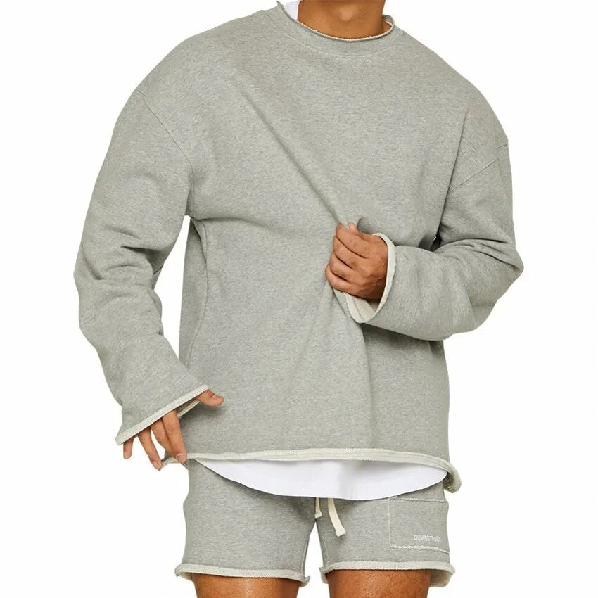 Mænds Casual Sweatshirt Rund Hals 0