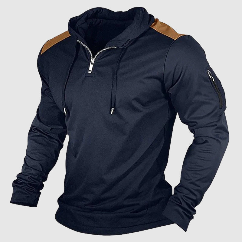 Mænds Casual Zip-Up Hættetrøje 2