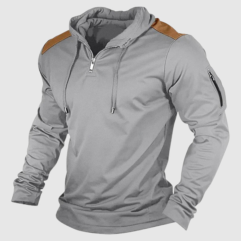 Mænds Casual Zip-Up Hættetrøje 3