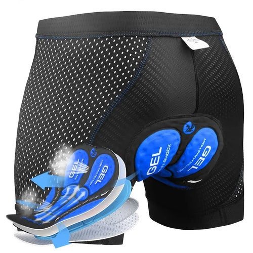 Mænds Cykelshorts 5D Polstring Åndbart Materiale 0