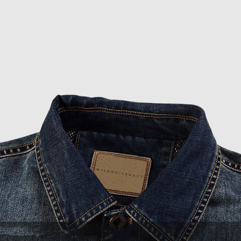 Mænds Denimjakke Moderne Stil 5