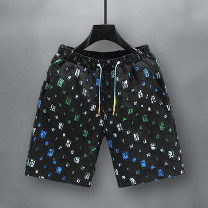 Mænds Farverige Denimshorts Casual Stil 2