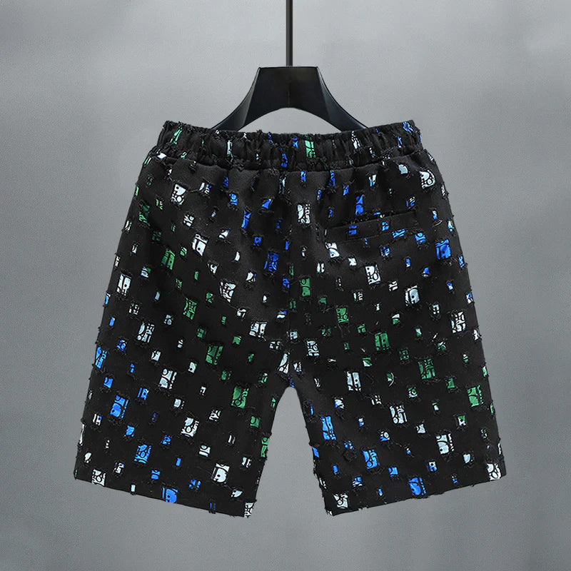 Mænds Farverige Denimshorts Casual Stil 3