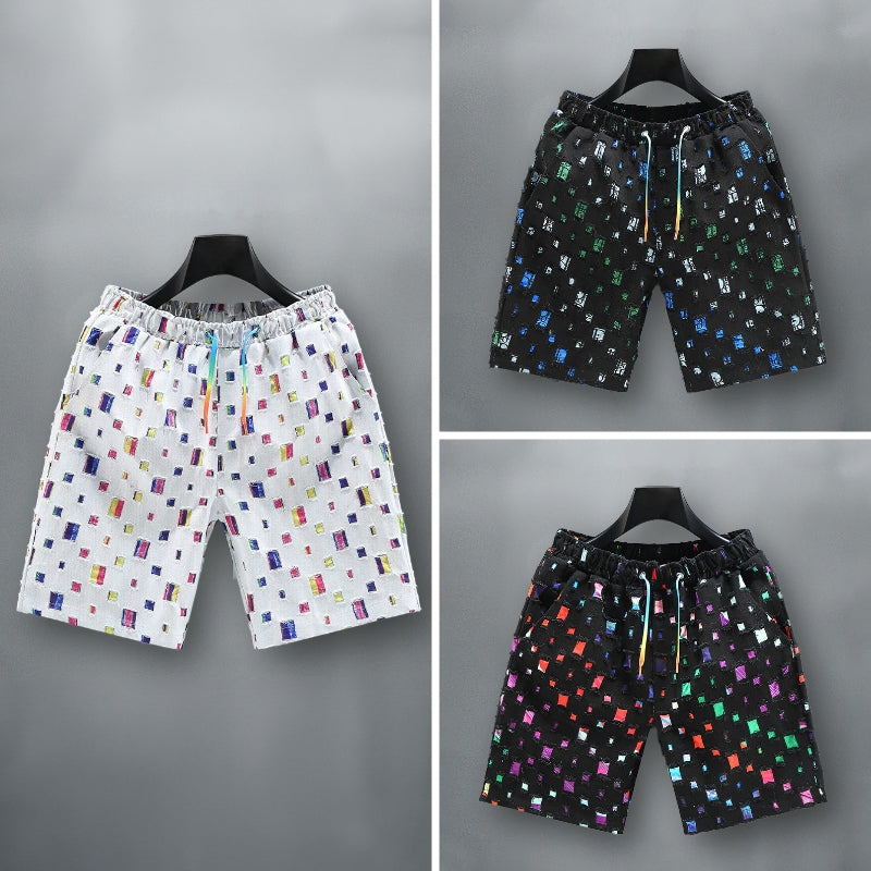 Mænds Farverige Denimshorts Casual Stil 4