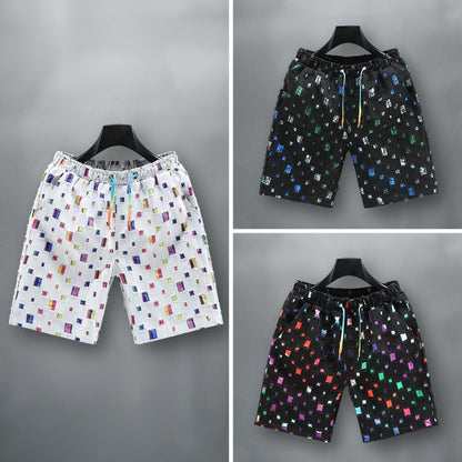 Mænds Farverige Denimshorts Casual Stil 4